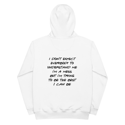 "EYES ON ME" CUSTOM HOODIE WHITE