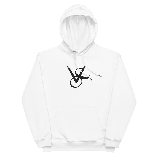 "CLOSE MY EYES" CUSTOM HOODIE WHITE